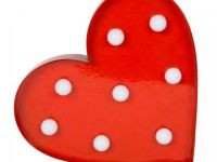lampe Led coeur-rouge