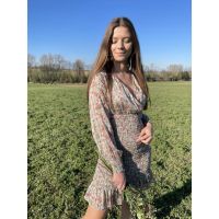 Robe courte fleurie