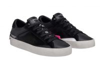 SNEAKER BASSE NOIRE AVEC BANDE ROSE